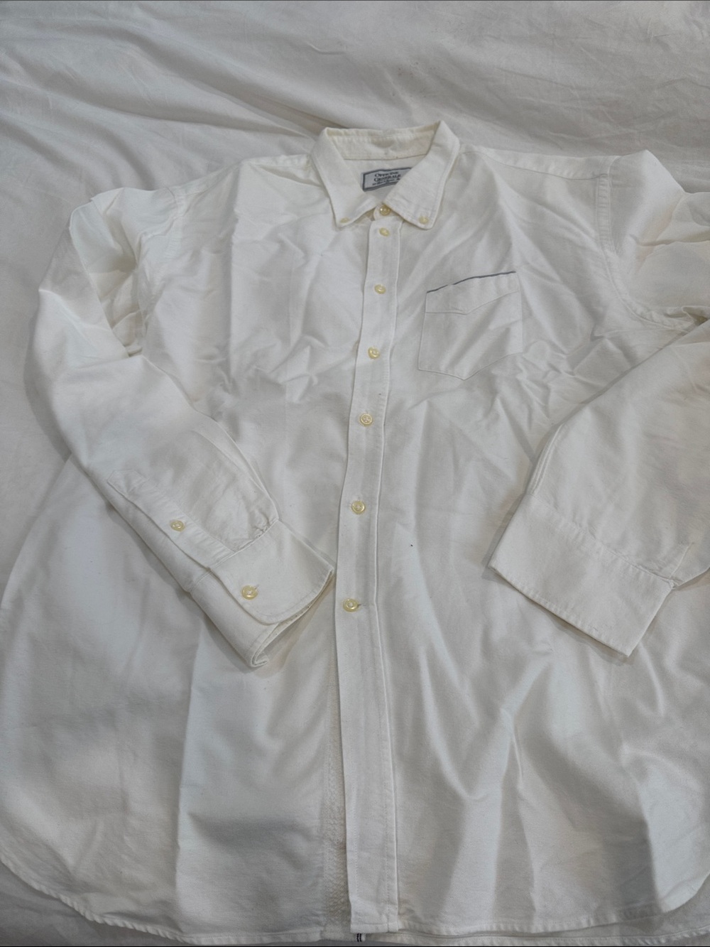 Officine Generale White Button-Down Shirt,Very Soft Cotton